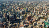 vista aérea dos prédios da área econômica de Santiago do Chile  