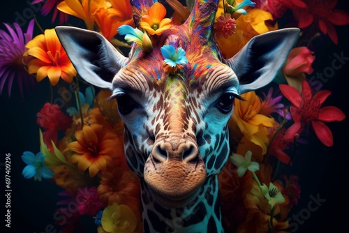  Vibrant and bright and colorful animal