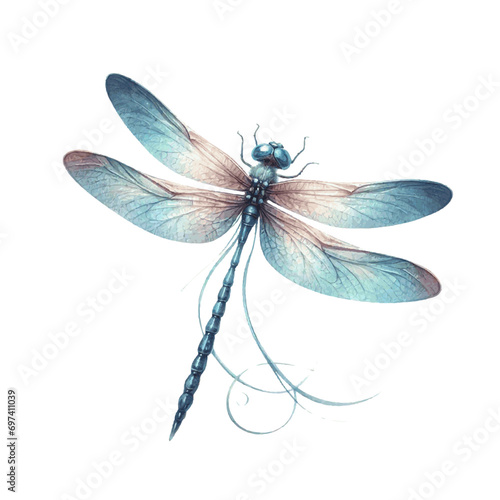 beautiful butterfly with colorful wings watercolor paint for card decor