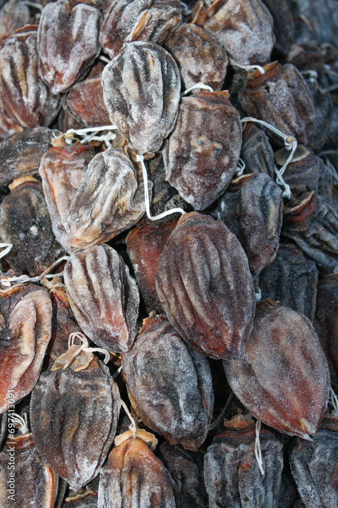 dried chocolate persimmon, tropical dried fruit dried chocolate persimmon, tropical dried fruit