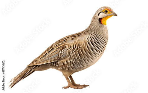 Exploring the Lesser Prairie Chicken's Unique Ecosystem Isolated on Transparent Background PNG.