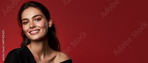 Wallpaper Mural portrait of a woman with cheerful smile Torontodigital.ca