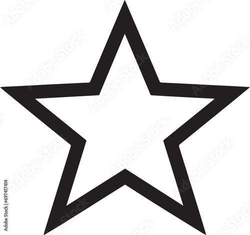 Star silhouette vector illustration. Star silhouette  Icon and Sign.