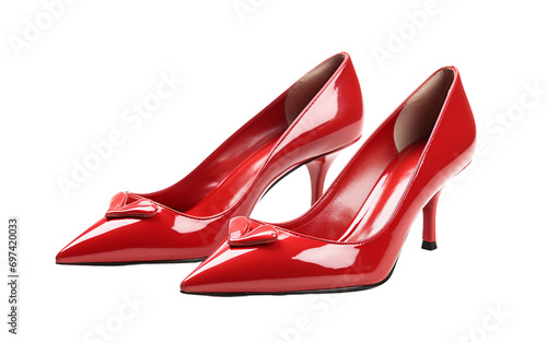 Pointed Toe Kitten Heels Extravaganza Isolated on Transparent Background PNG.