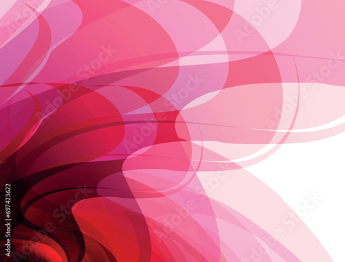 Abstract pink background with curved lines