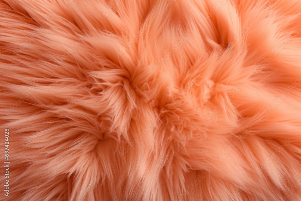 Wool closeup, peach fuzz trendy color concept. Background with selective focus and copy space Wool closeup, peach fuzz trendy color concept. Background with selective focus and copy space