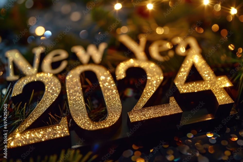 Welcoming the New Year with a Rustic 2024 Sign and Pine Decor Welcoming the New Year with a Rustic 2024 Sign and Pine Decor