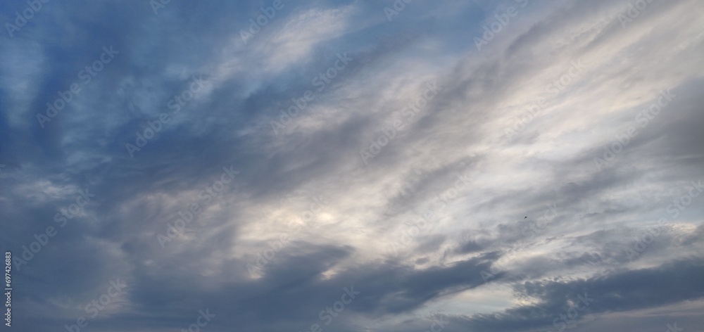 Sky with beautiful clouds, background with clouds