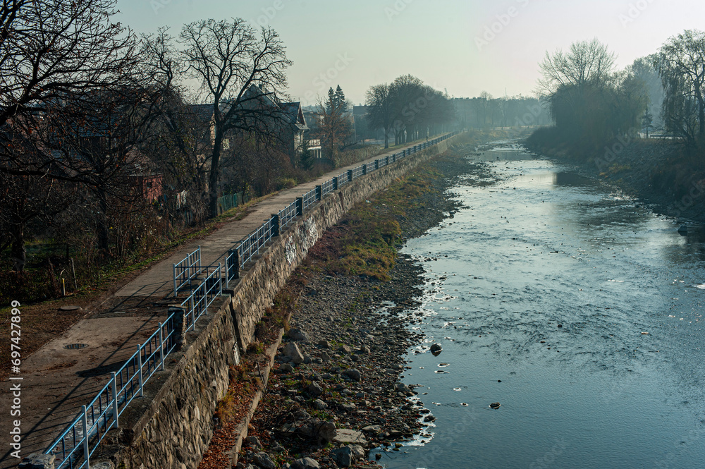 Bulwar nad Kamienica, Nowy Sacz, Poland, EU