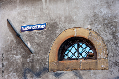 arhitecture of the old town facades of buildings