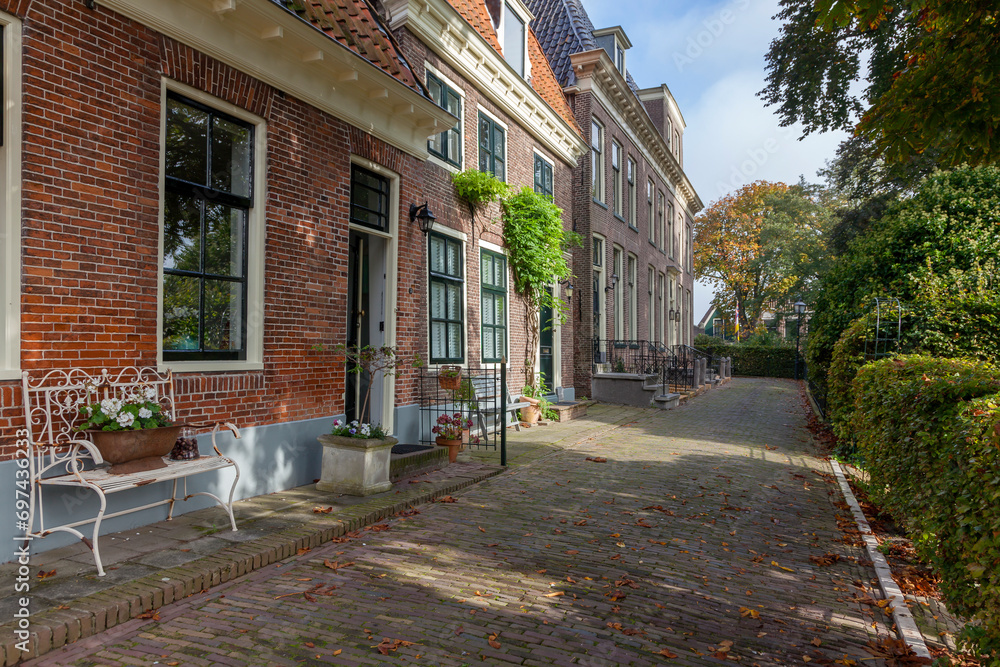 Obraz premium Hausfassaden in Blokzijl, Niederlande