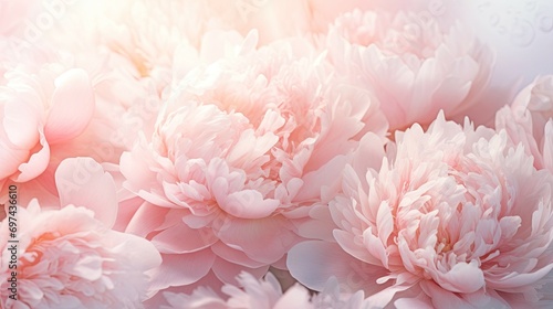 Beautiful peony flowers background. Soft focus, toned © foto.katarinka