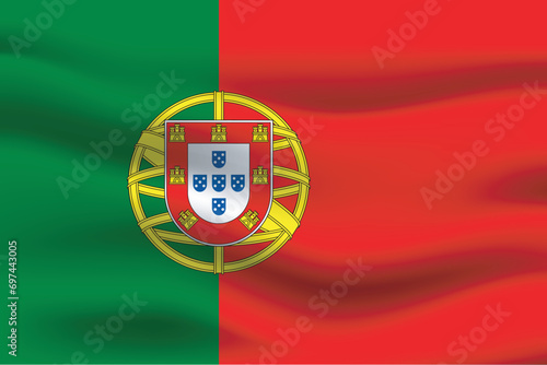 Illustrated High-Resolution Flag of Portugal