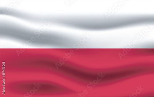 Illustrated High-Resolution Flag of Poland