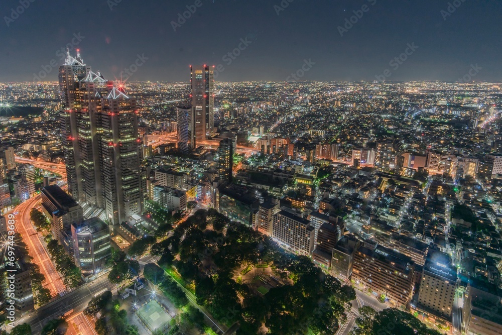 展望台から見た東京夜景