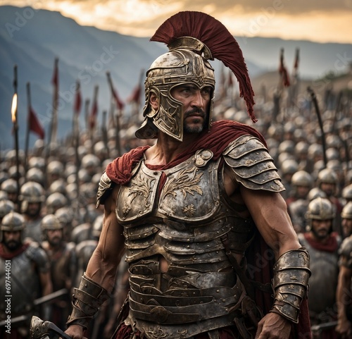 Greek Warrior in armor