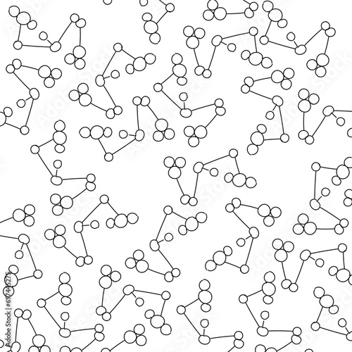 A collection of atomic or molecular structures in a simple pattern.
