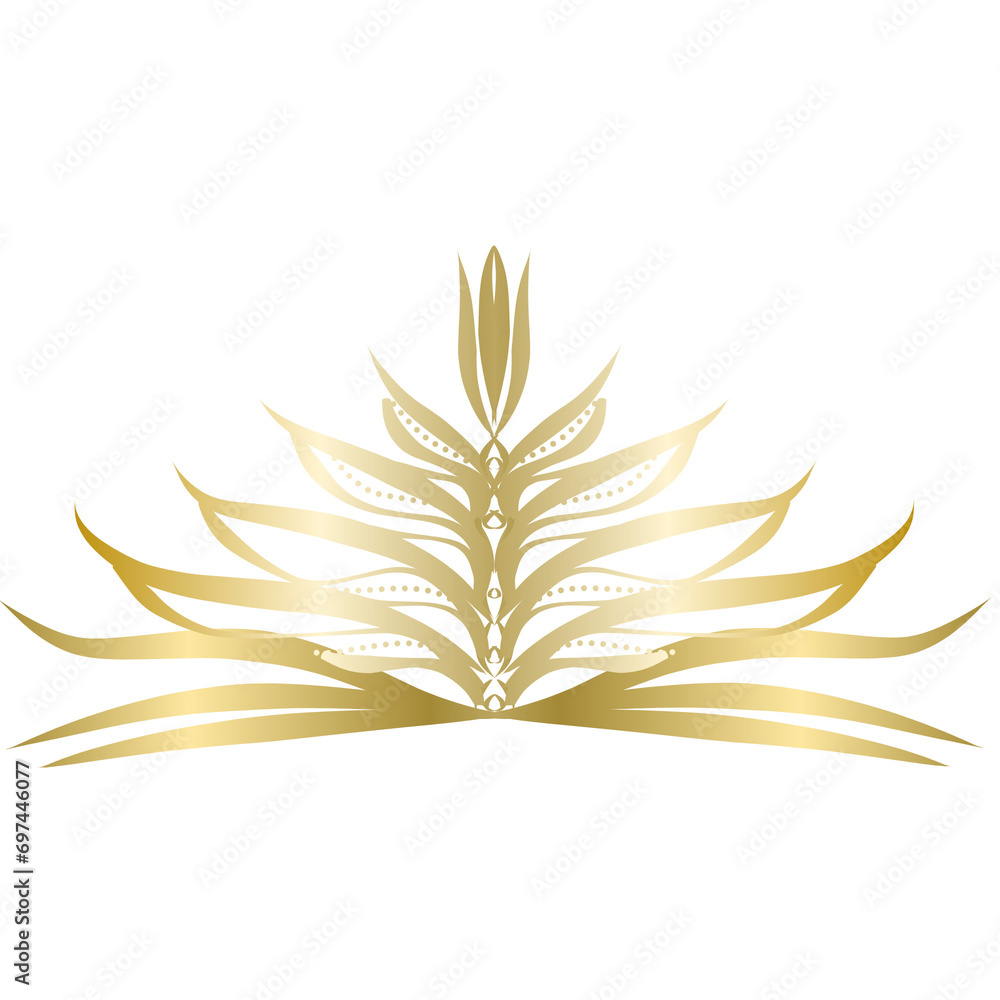 Gold line art Gold line art