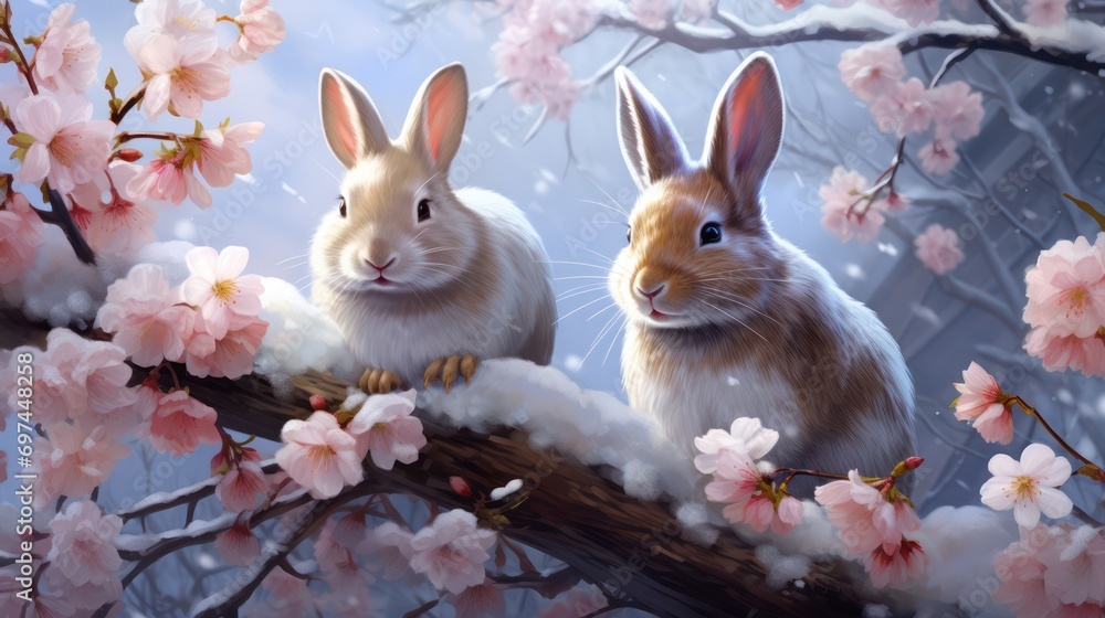 Rabbits in Winters