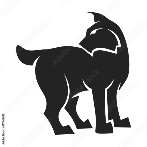 Lynx Logo template Isolated. Brand Identity. Icon Abstract Vector graphic