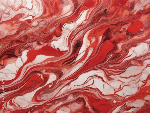 Fiery Red Passion Marble Background"