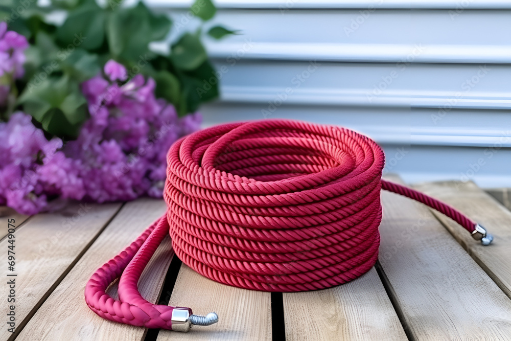 Coil rope on the floor, Grounded Twists: Coiled Rope Background ...