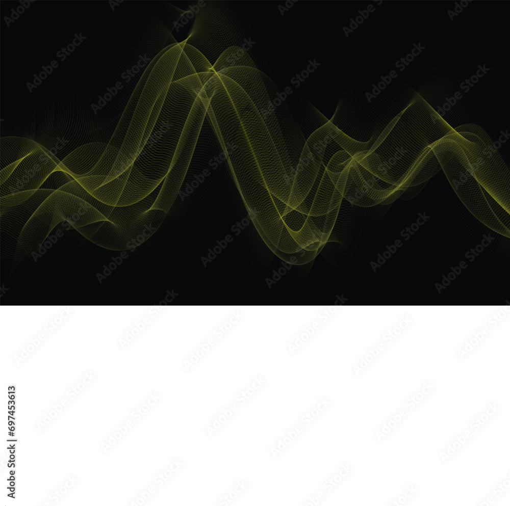 Abstract background with a dynamic waves in a minimalist style