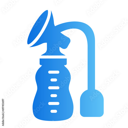 breast pump gradient icon