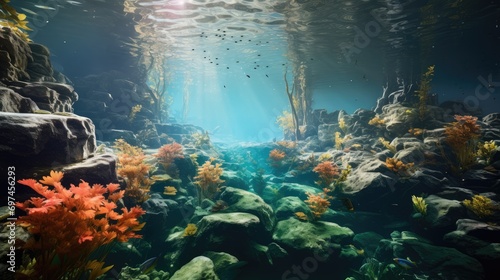 A River's Metamorphosis: From Pollution to a Thriving Coral Haven - A Tale of Environmental Restoration and Hope. © hisilly