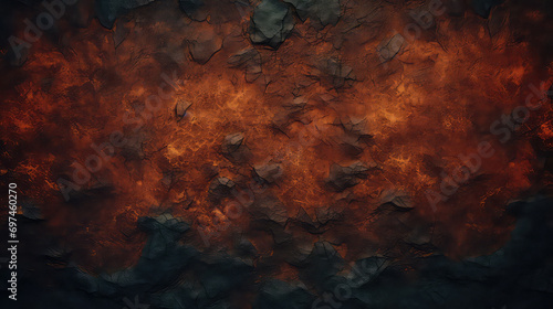 Fire in the dark background. Noise Texture background.