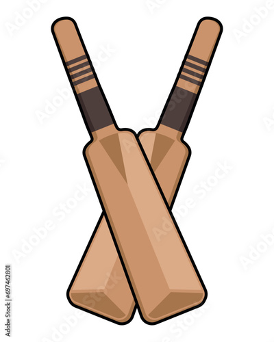 cricket bats illustration