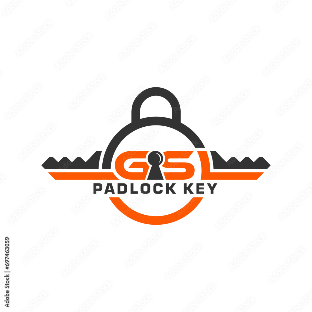 logo illustration of a padlock with the letters GSL logo illustration of a padlock with the letters GSL