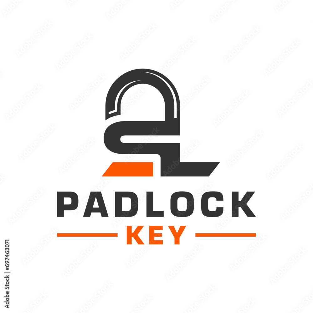 logo illustration of a padlock with the letters SL logo illustration of a padlock with the letters SL