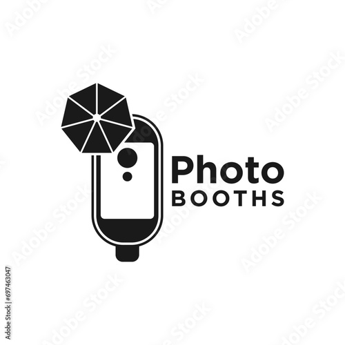 photo booth illustration logo