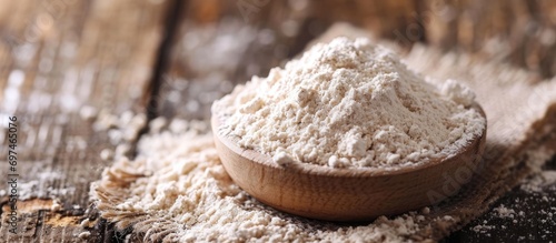 Xanthan Gum, a versatile binding agent used in food and cosmetics. photo