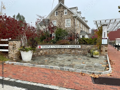 Philadelphia,Pennsylvania,USA - July 7 2022: Temple University Ambler campus Arboretum