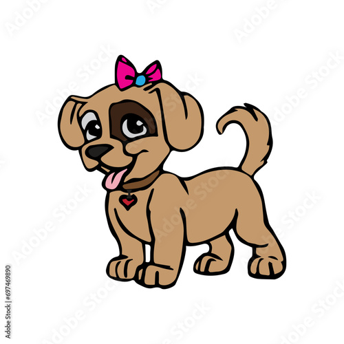 Vector dog image