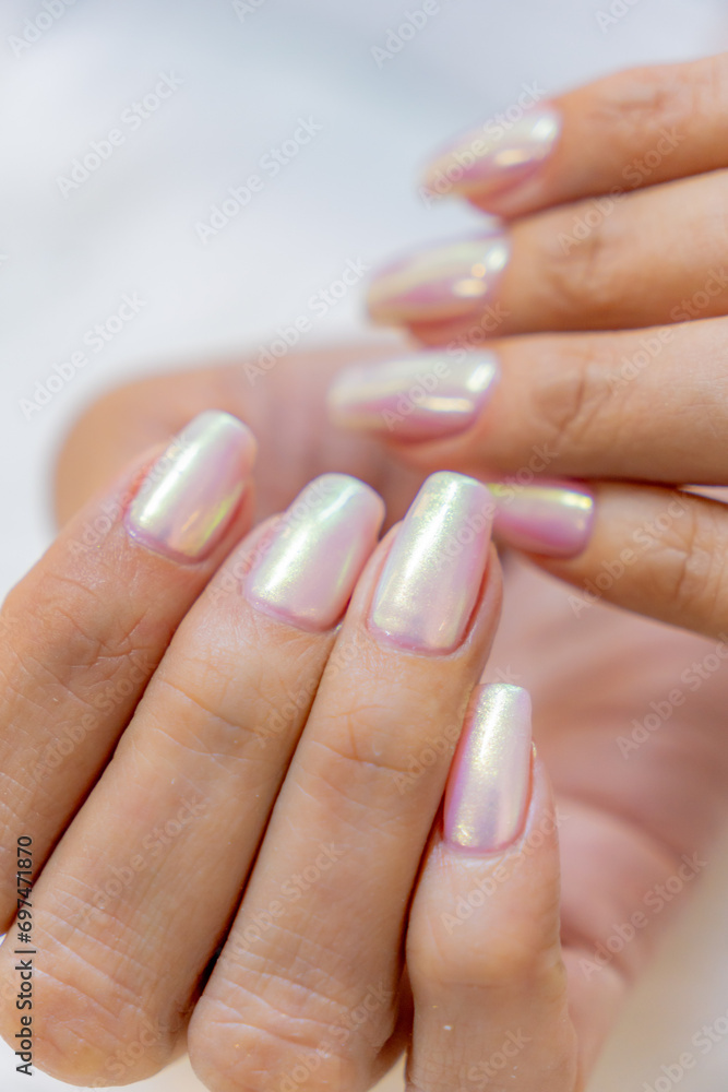 Fototapeta premium manicura uñas acrílicas 