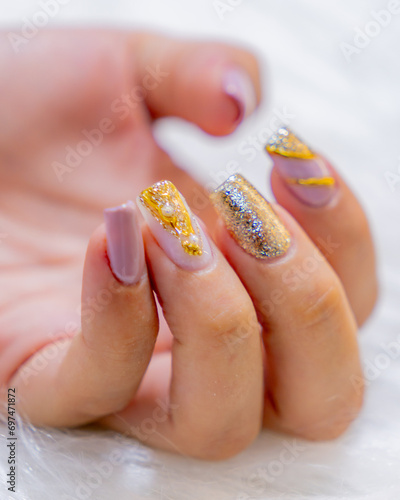 manicura uñas acrílicas
