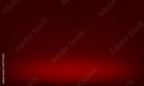 Empty dark red color studio table room layout design. Space for selling products on the website. Vector illustration.