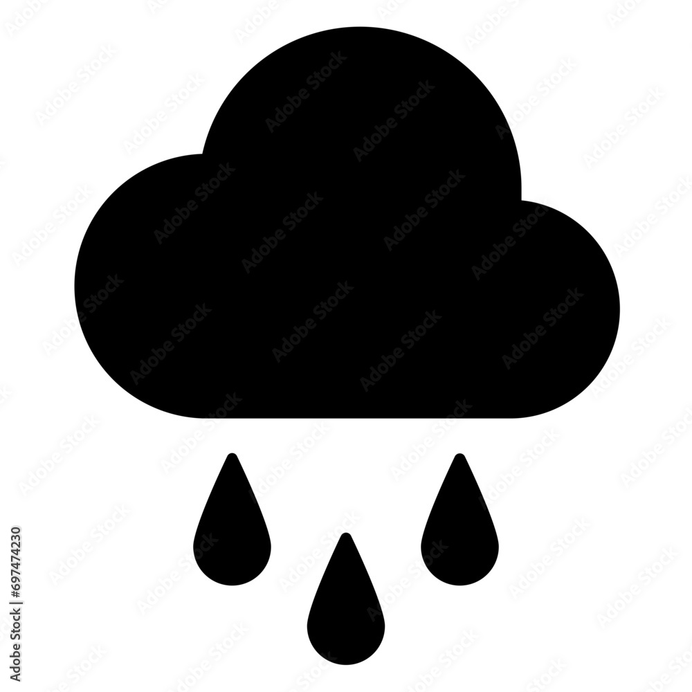 rain glyph icon rain glyph icon