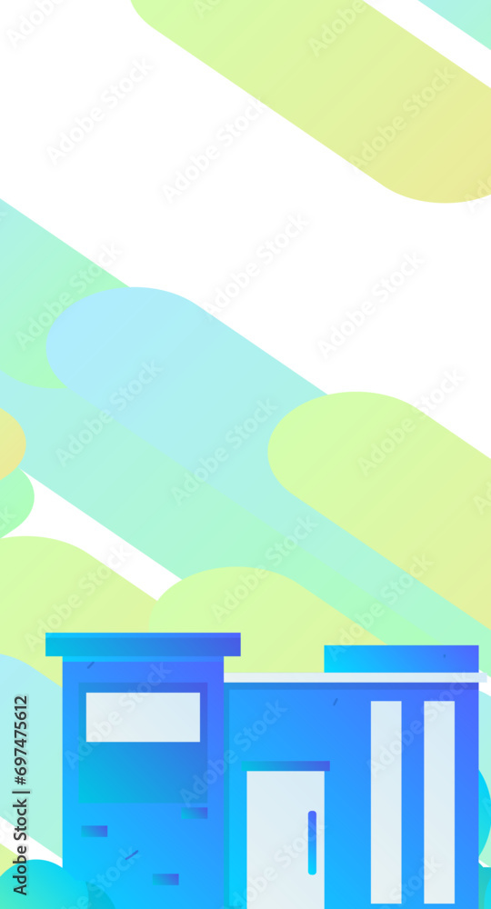 Fototapeta premium House building vector concept operation hand drawn illustration 