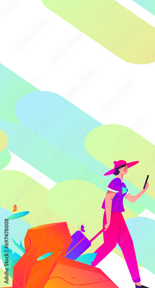 Holiday travel travel characters internet background vector hand drawn illustration
Holiday travel travel characters internet background vector hand drawn illustration