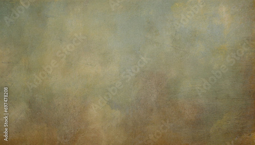 Pale green, yellow, brown, blue gradient grunge wall, abstract background