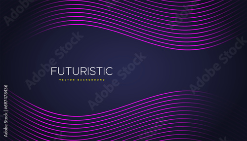 Futuristic abstract background with glowing geometric lines. Modern shiny lines pattern. awards style background.