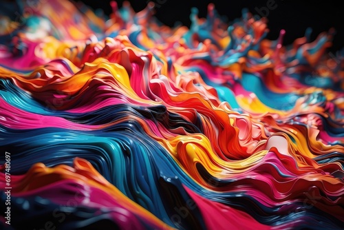 Colorful Abstract Wave Patterns