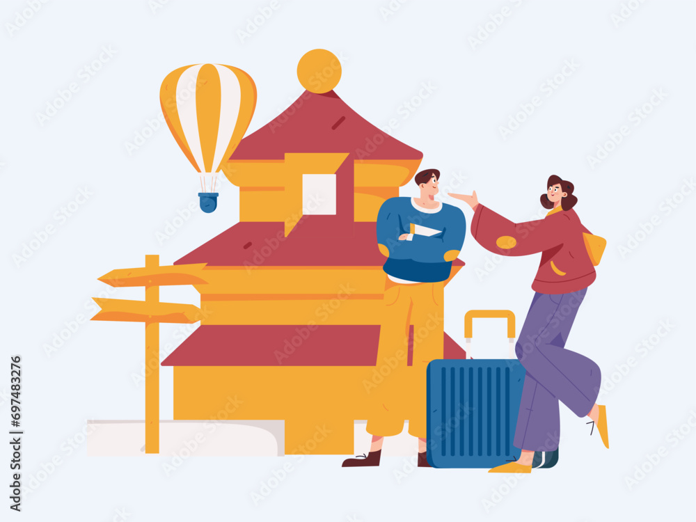 Holiday travel travel characters internet background vector hand drawn illustration
Holiday travel travel characters internet background vector hand drawn illustration