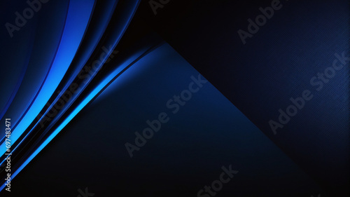 Concepto de tecnología abstracta fondo superpuesto geométrico de rayas azul oscuro. Fondo de vector abstracto dinámico azul marino brillante con líneas diagonales. Color clásico de moda de 2024. Fondo photo