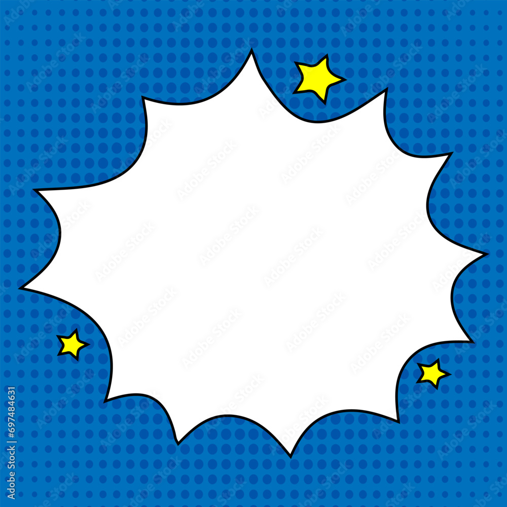 Explosion comic bubble retro background, Comic bubble, Pop art comic. Can be used for decoration or graphics