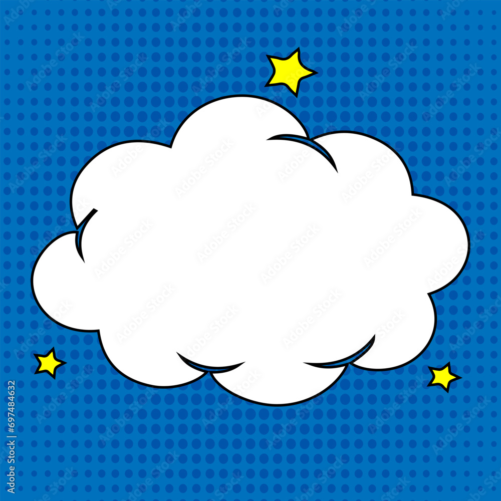 Explosion comic bubble retro background, Comic bubble, Pop art comic. Can be used for decoration or graphics